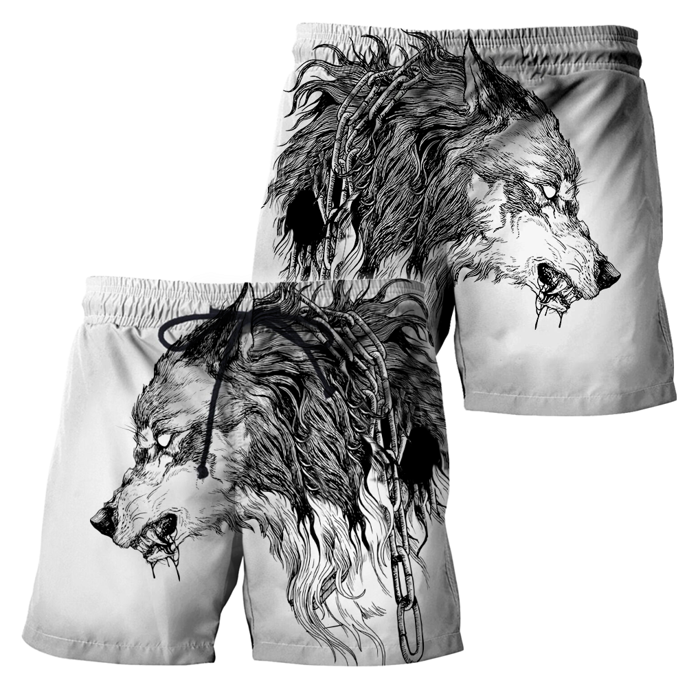 Tattoo Wolf Hoodie T Shirt For Men and Women HAC290501-NM