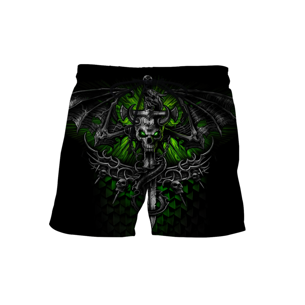 All Over Printed Fantasy Bat Skull And Sword Hoodie For Men And Women MEI