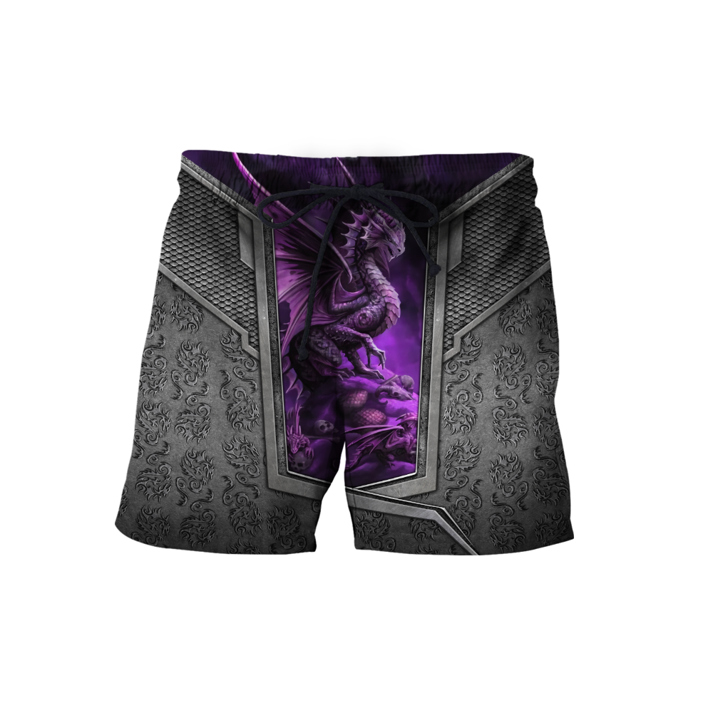 3D Tattoo and Dungeon Dragon Hoodie HAC020111-Apparel-NM-Shorts-S-Vibe Cosy™