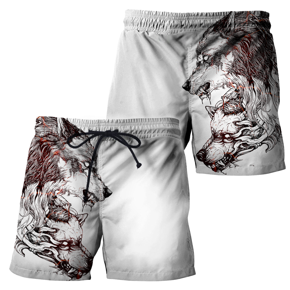 Tattoo Wolf Hoodie T Shirt For Men and Women HAC290502-NM