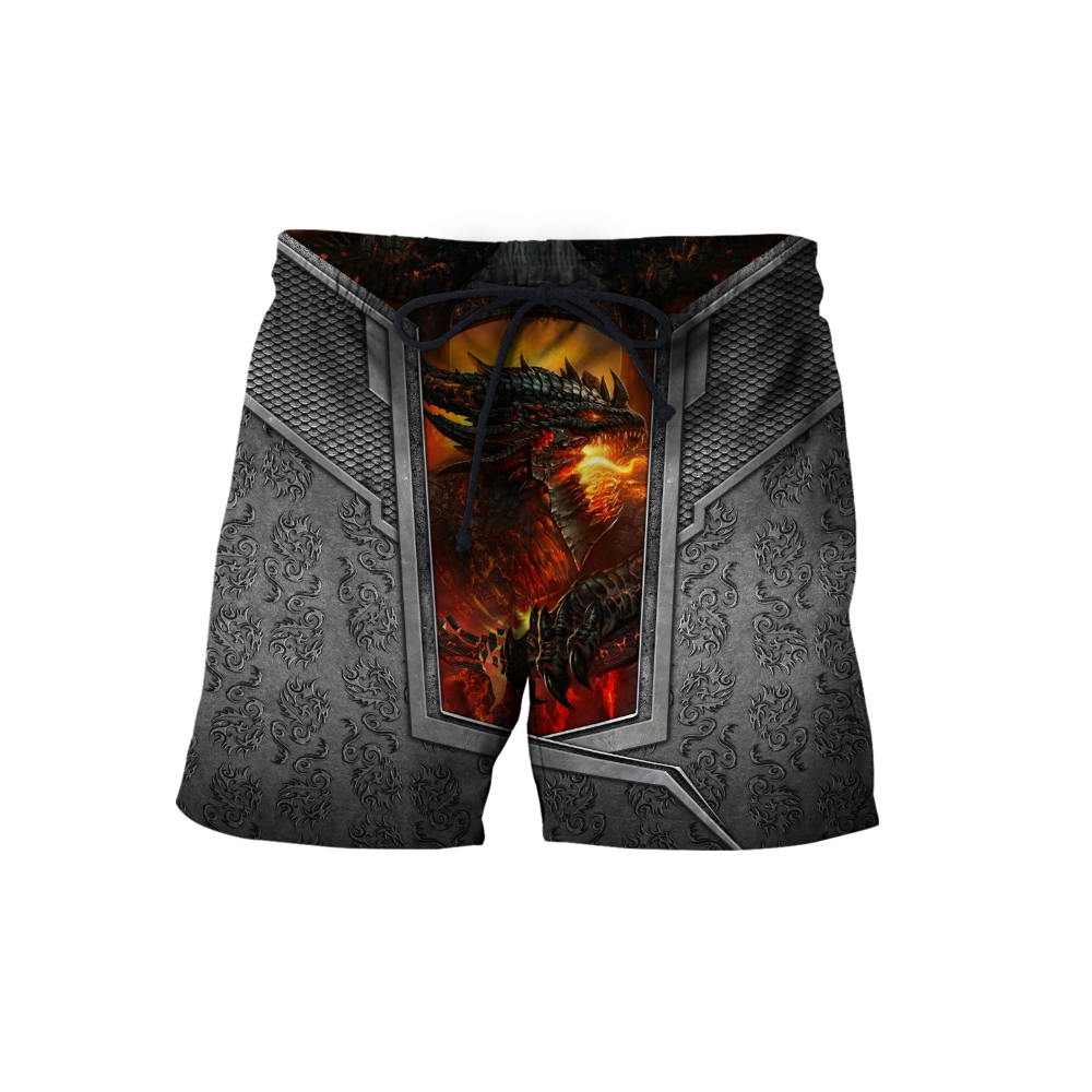 3D Tattoo and Dungeon Dragon Hoodie HAC020115-Apparel-NM-Shorts-S-Vibe Cosy™