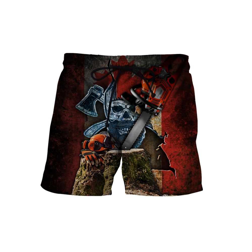 Beautiful Chainsaw Canadian Flag Art 3D All Over Printed Shirts Pi281102 - Amaze Style™-Apparel