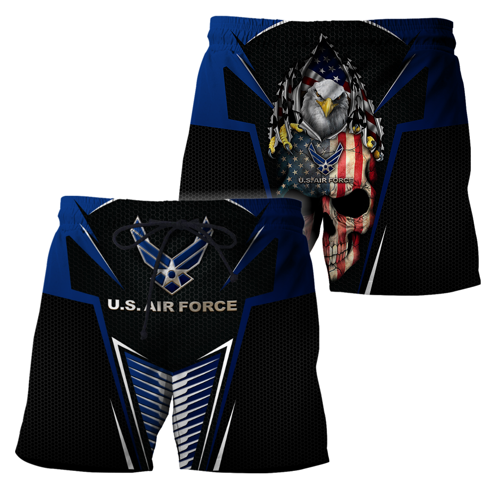 US AirForce skull 3d all over printed for man and women Pi270202 PL - Amaze Style™-Apparel