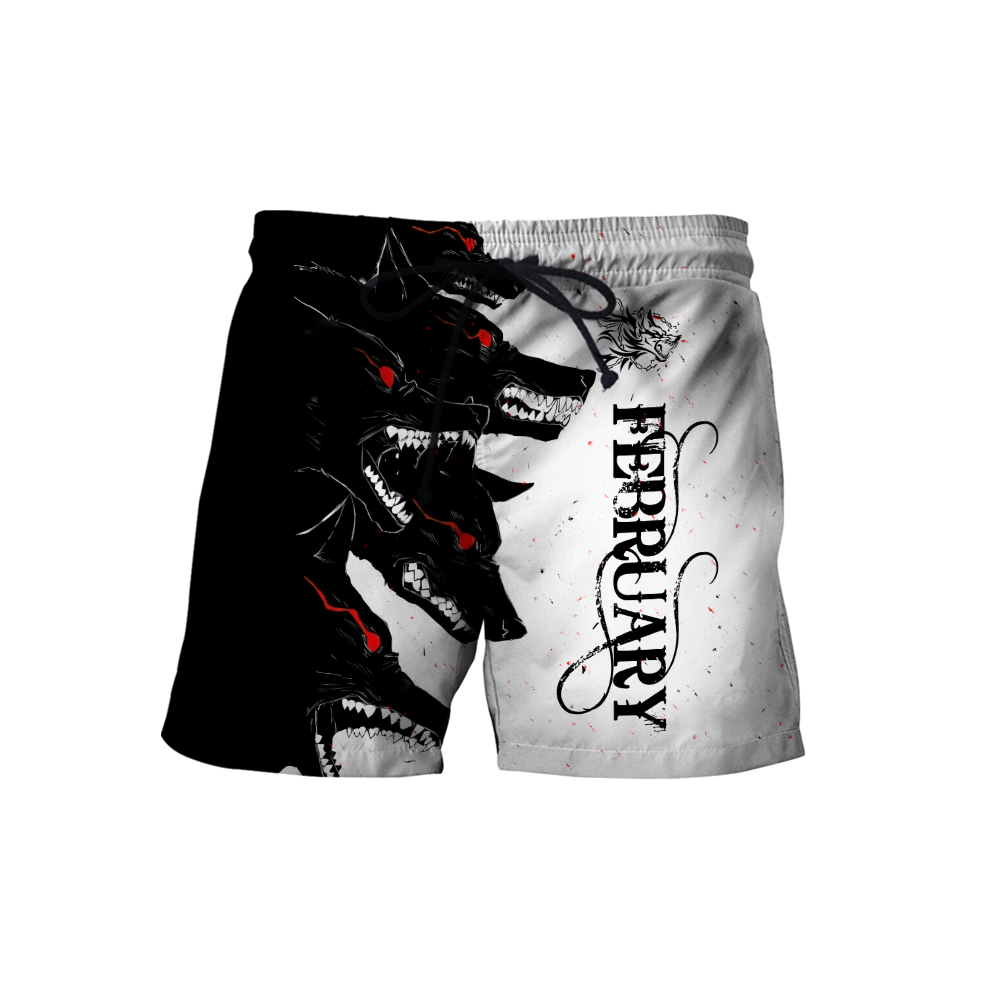 The Dark Wolf February 3D All Over Printed Unisex Deluxe Hoodie ML