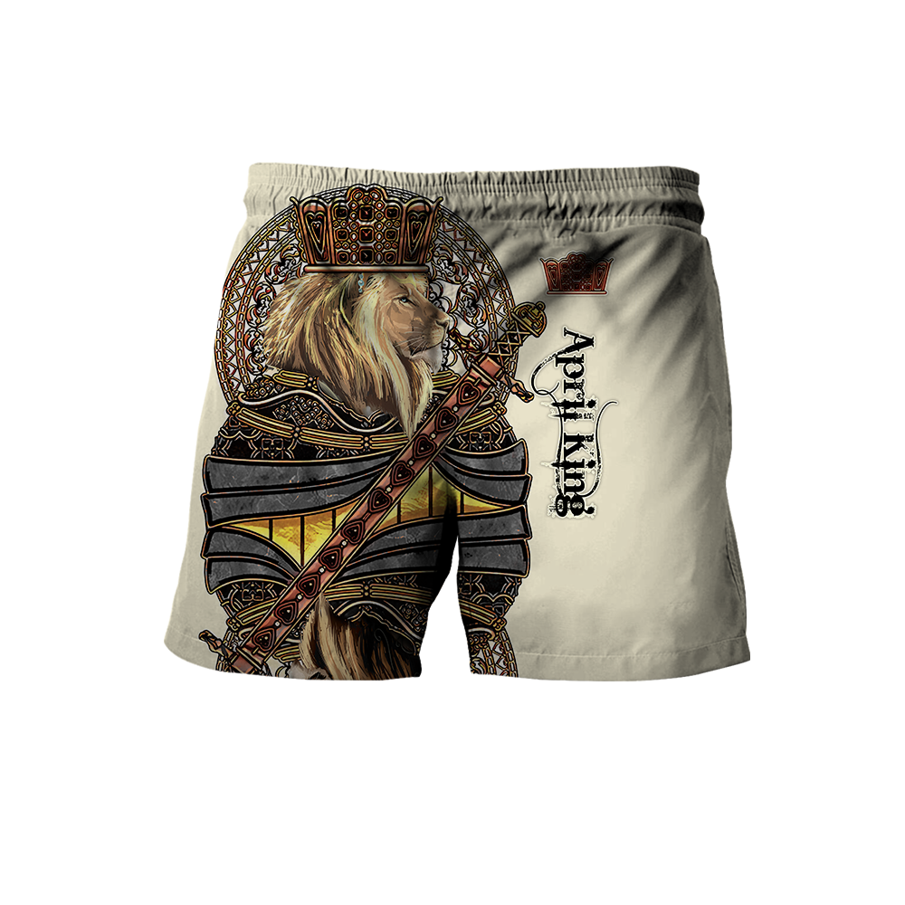 April Black King Lion  3D All Over Printed  Unisex Shirts