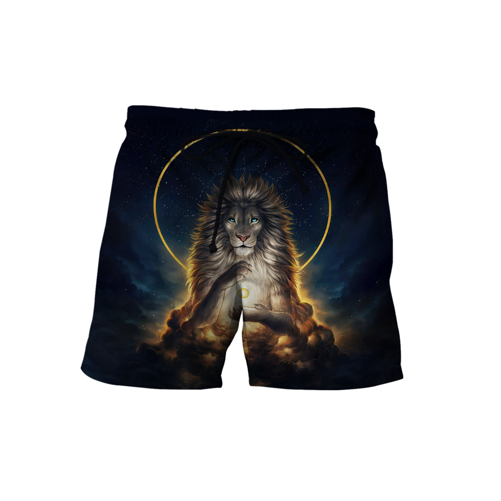 3D Magical Lion God Over Printed Hoodie