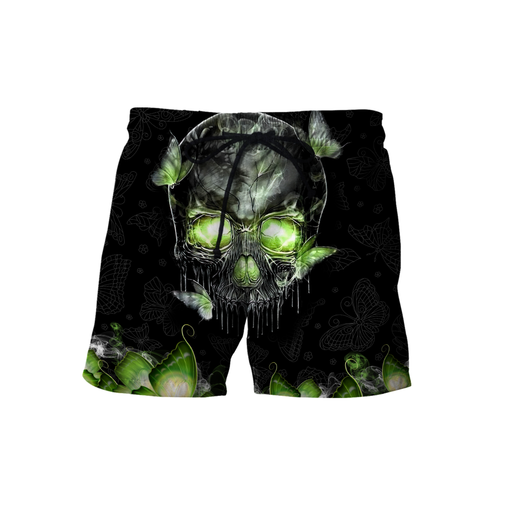 Butterfly Love Skull red 3D all over printed for man and women QB06152001