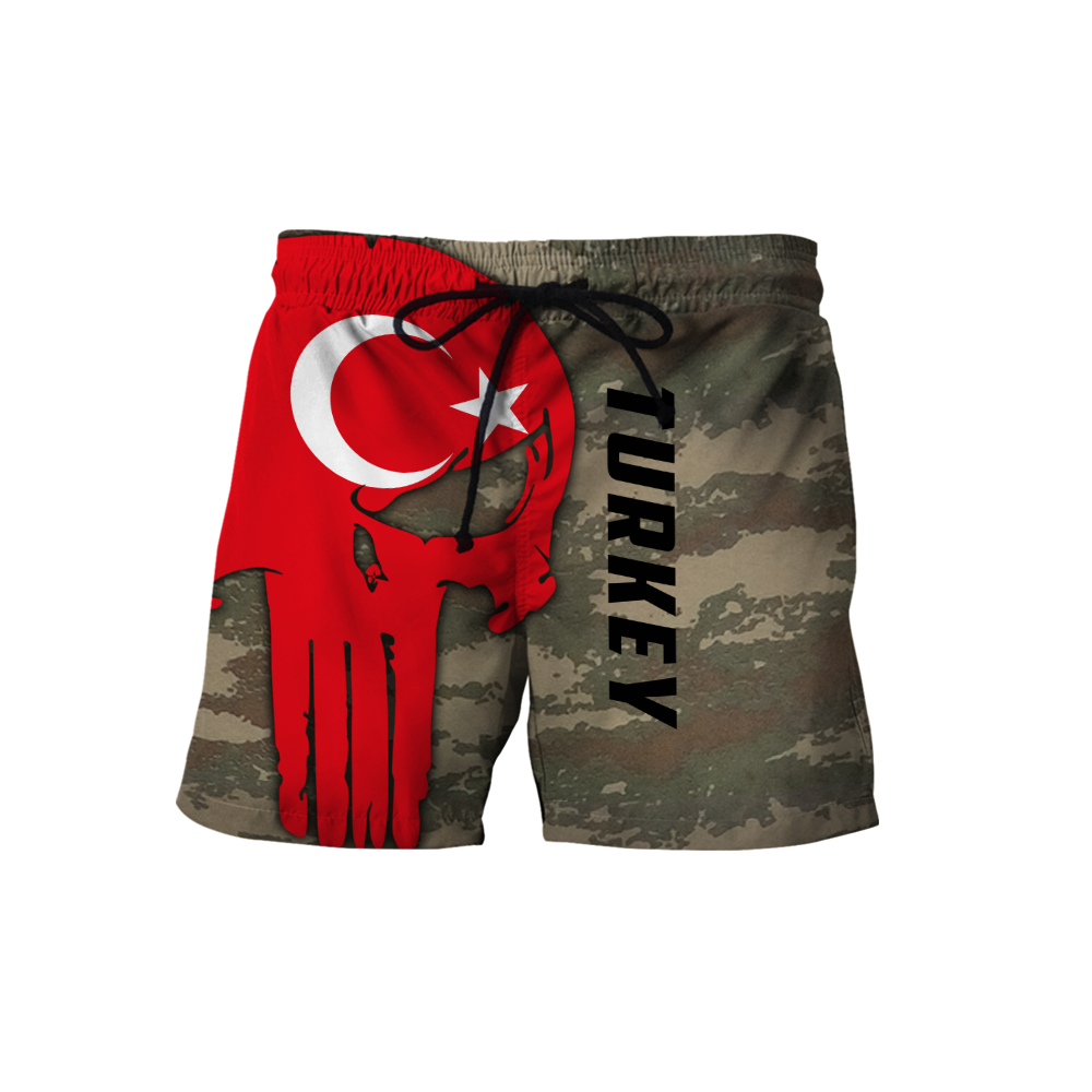 Turkey Skull Flag Camo Style 3D All Over Printed Hoodie Shirt Limited by SUN QB06232006