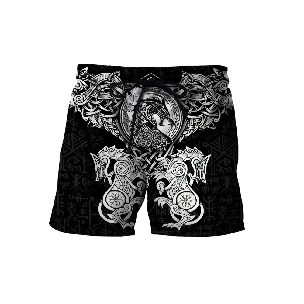 All Over Printed Viking Wolf Hoodie HTT23092001-MEI