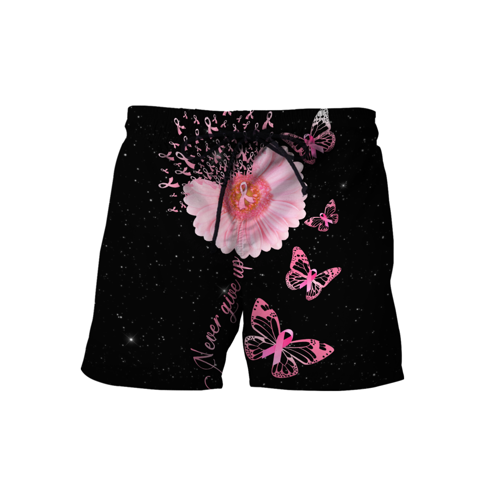 Breast Cancer-Never Give Up  3D All Over Printed Shirts For Men and Women DQB07212008