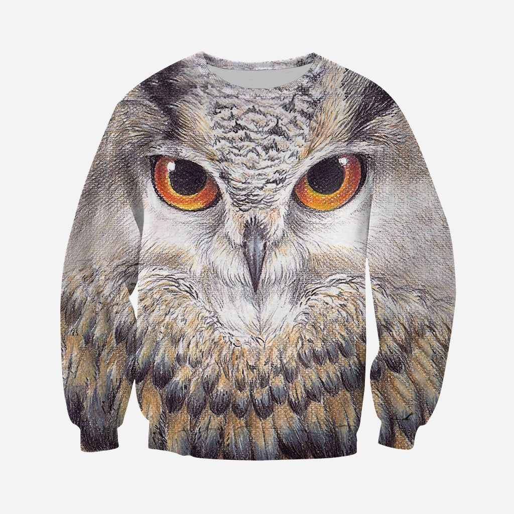 3D All Over Printed Owl Art Shirts - Amaze Style™-Apparel