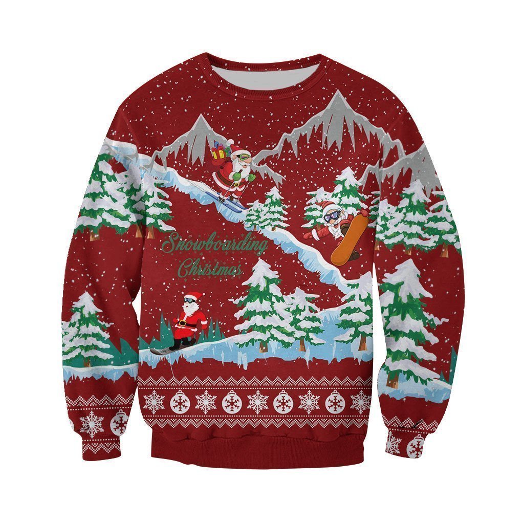 3D All Over Printed Snowboarding Christmas-Apparel-6teenth World-Sweatshirt-S-Vibe Cosy™