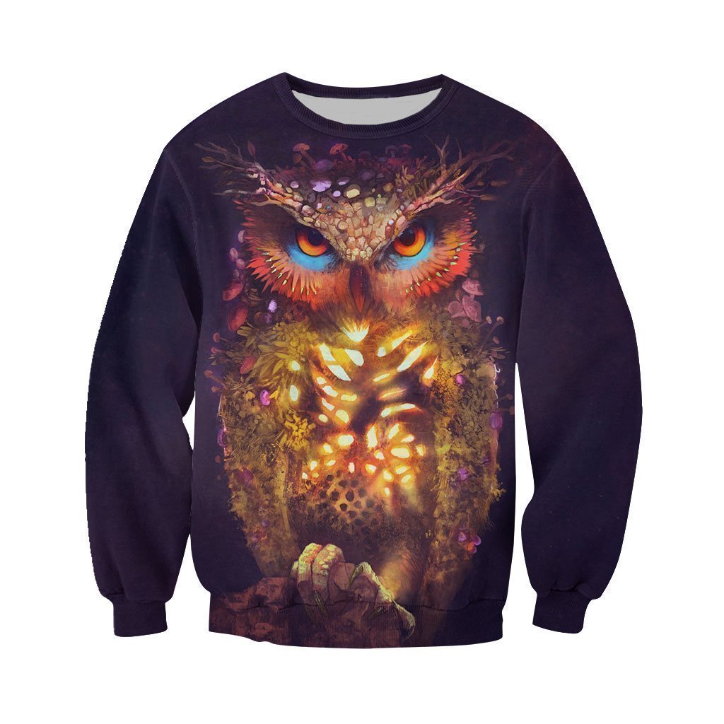 3D All Over Printed Owl Shirts and Shorts - Amaze Style™-Apparel