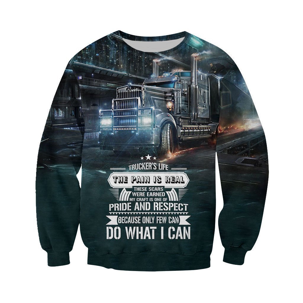 3D All Over Printed Truck Do What I Can Shirts And Shorts-Apparel-6teenth World-Sweatshirt-S-Vibe Cosy™