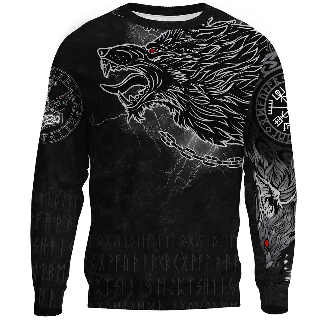 Viking Fenrir Norse Wolf Thunderstorm