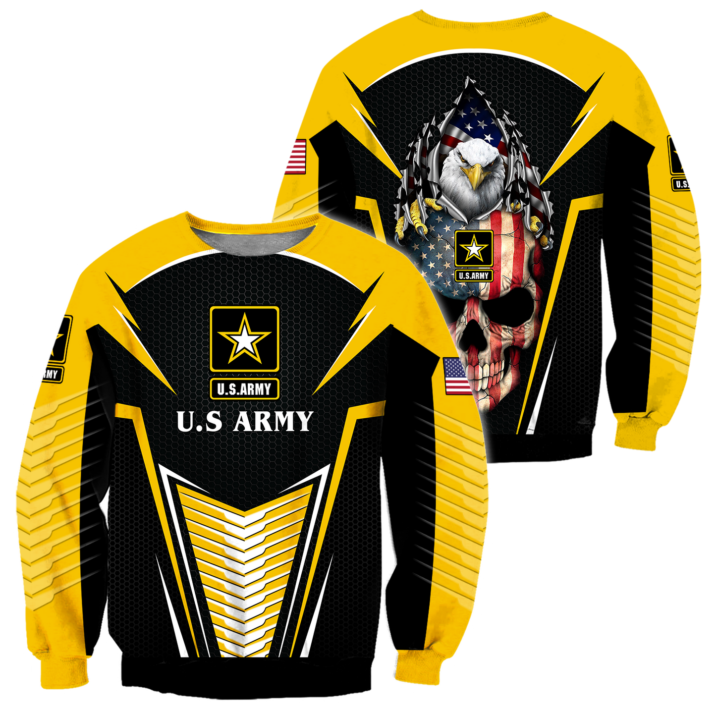 US ARMY SKULL 3d all over Print hoodies Pi270201 PL - Amaze Style™-Apparel