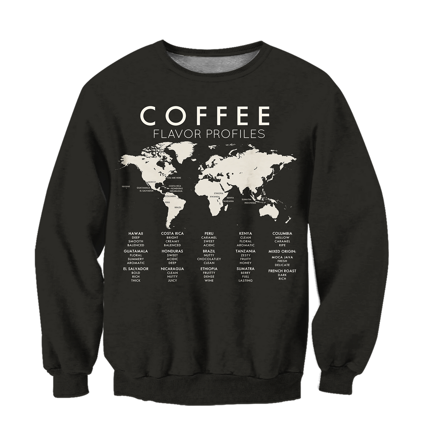 Beautiful Maps Coffee World 3D All Over Printed Differences Between Types Of World Coffee Shirts and Shorts Pi271102 PL - Amaze Style™-Apparel