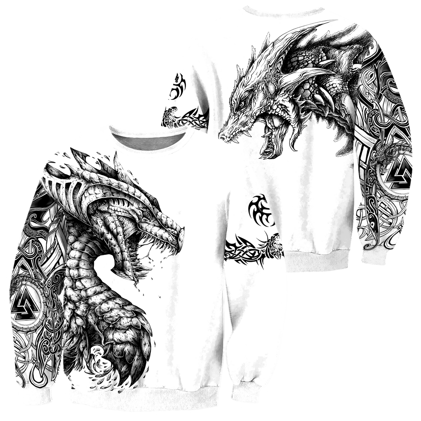 Tattoo and Dungeon Dragon Hoodie T Shirt For Men and Women HAC250502-NM - Amaze Style™-Apparel