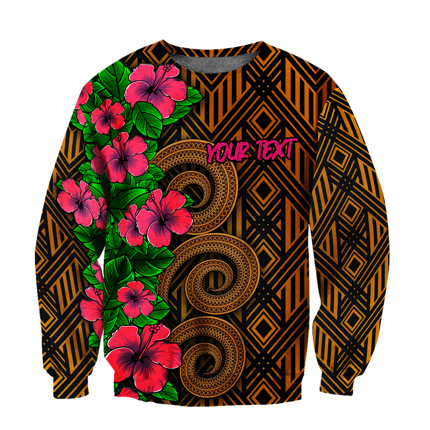 Amazing Polynesian Tribal Pattern Customize 3D All Over Printed Unisex Hoodie