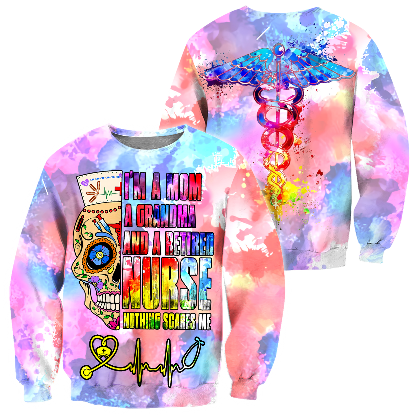 All Over Printed Retired Nurse Grandma HAC050902-MEI