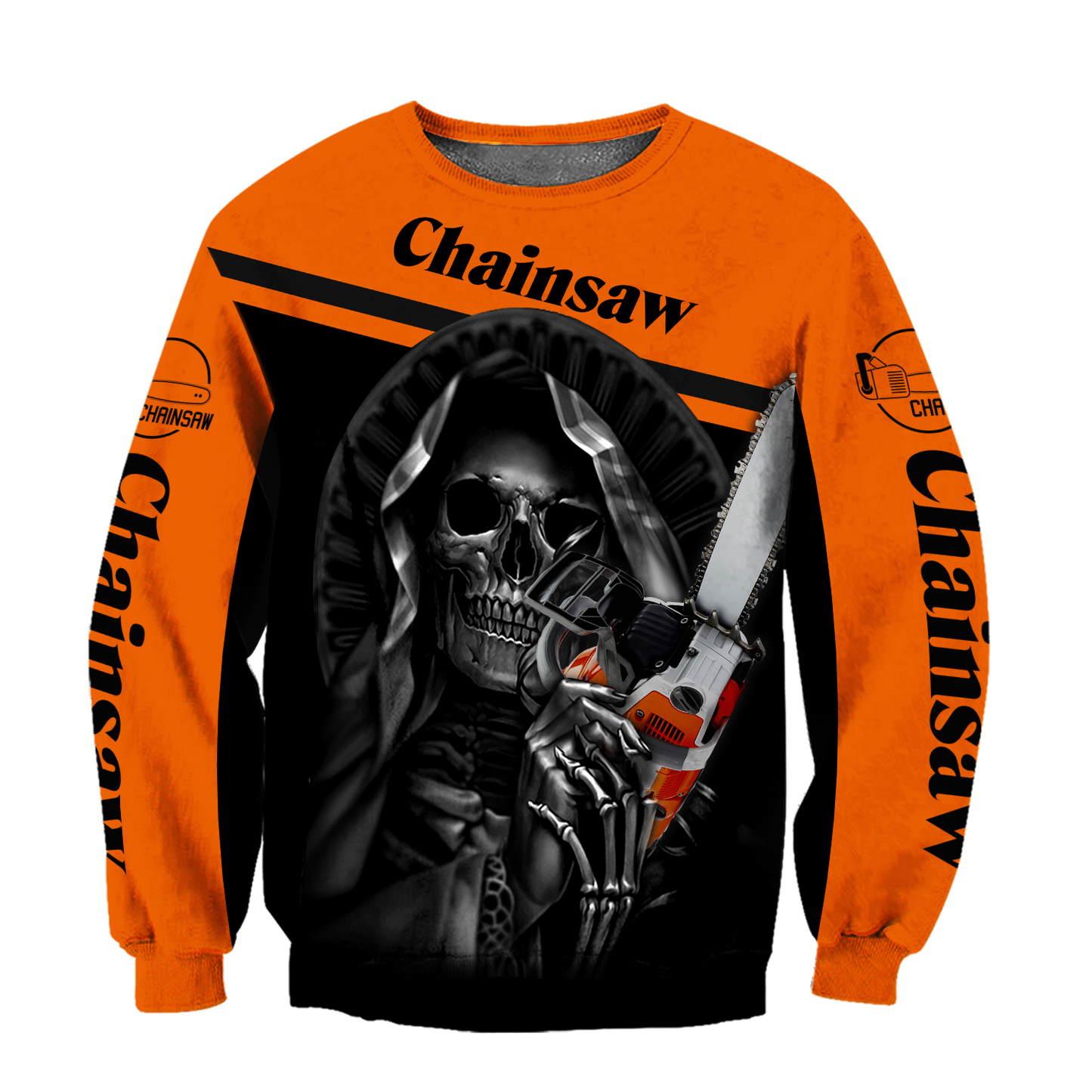 3D All Over Printed Logger Skull Chainsaw Unisex Shirts