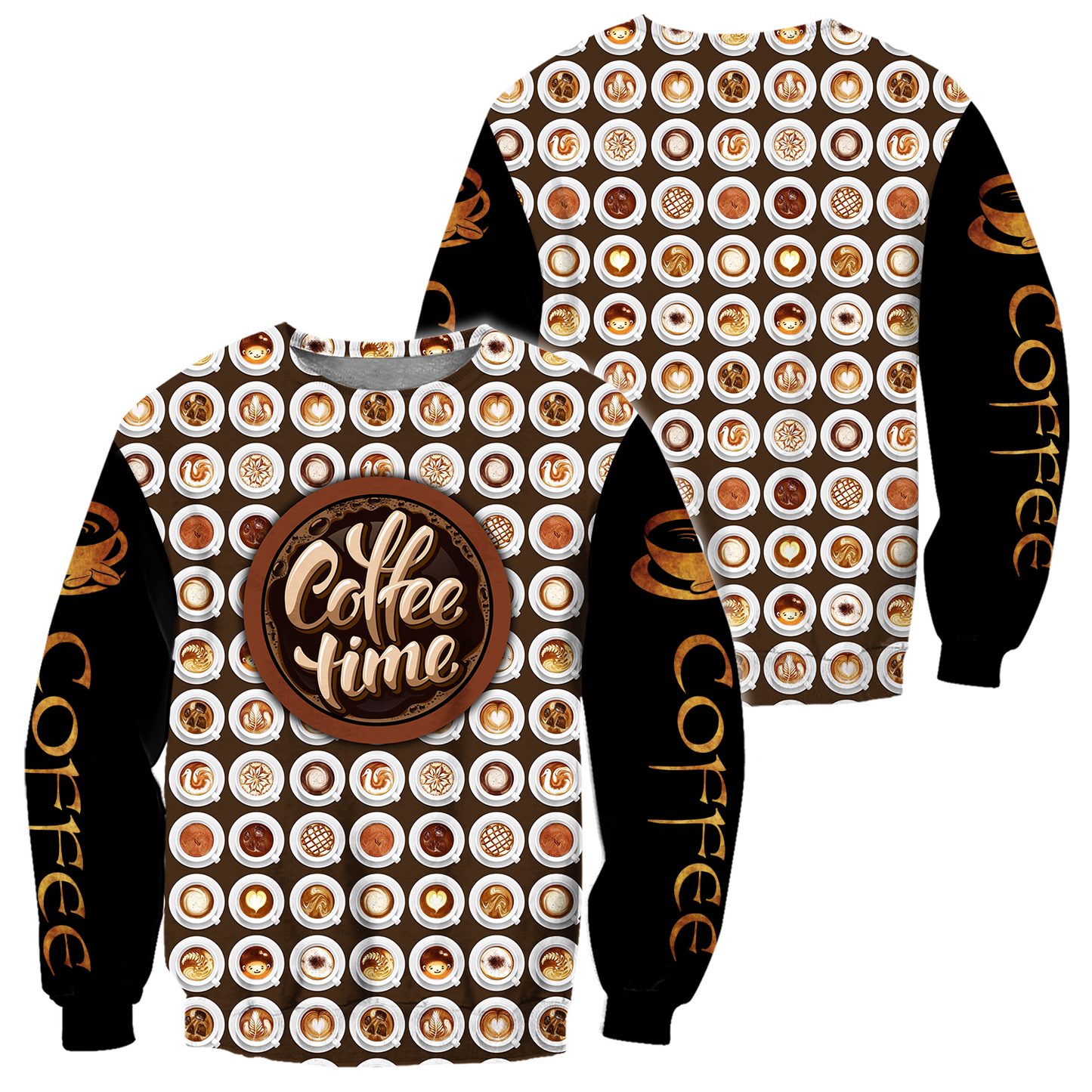 Time's Coffee 3D All Over Printed Differences Between Types Of Italian Coffee Shirts and Shorts Pi271103 PL - Amaze Style™-Apparel