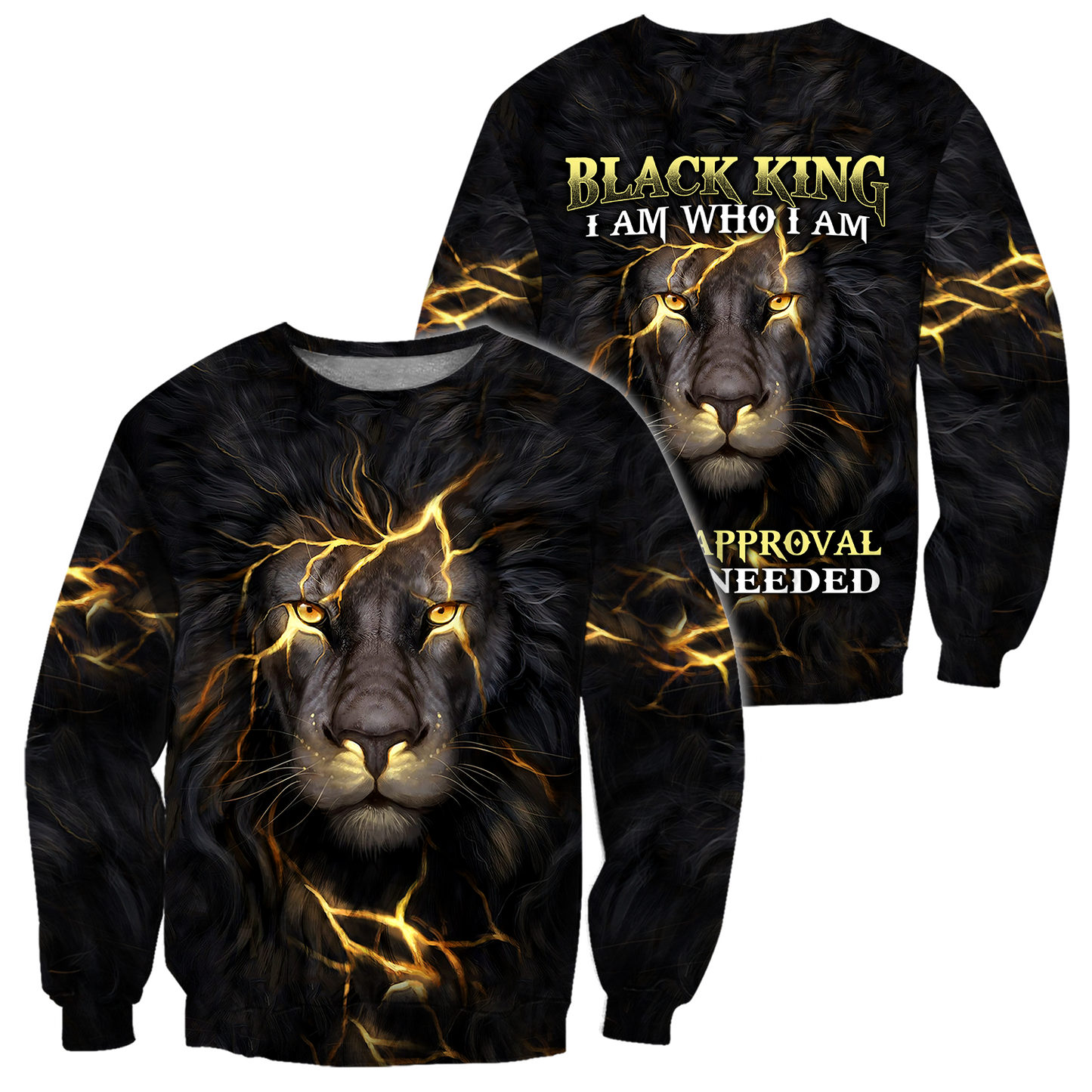 Black King-I Am Who I Am Christian Cross 3D All Over Printed Shirts For Men and Women Pi11062002