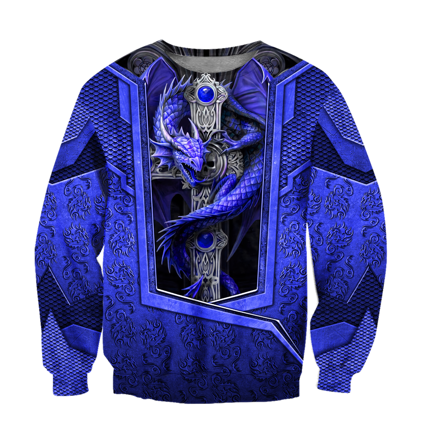 3D Tattoo and Dungeon Dragon Hoodie HAC301202-Apparel-NM-Sweater-S-Vibe Cosy™