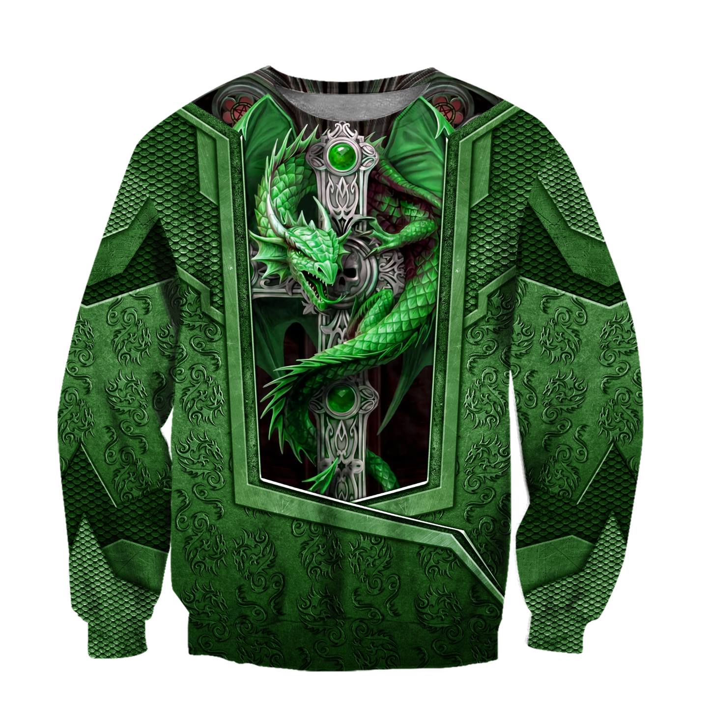 3D Tattoo and Dungeon Dragon Hoodie HAC27124-Apparel-NM-Sweater-S-Vibe Cosy™