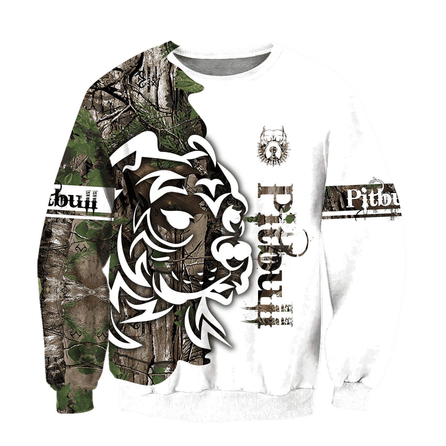 Pitbull Dog Camo 3D All Over Printed Unisex PL