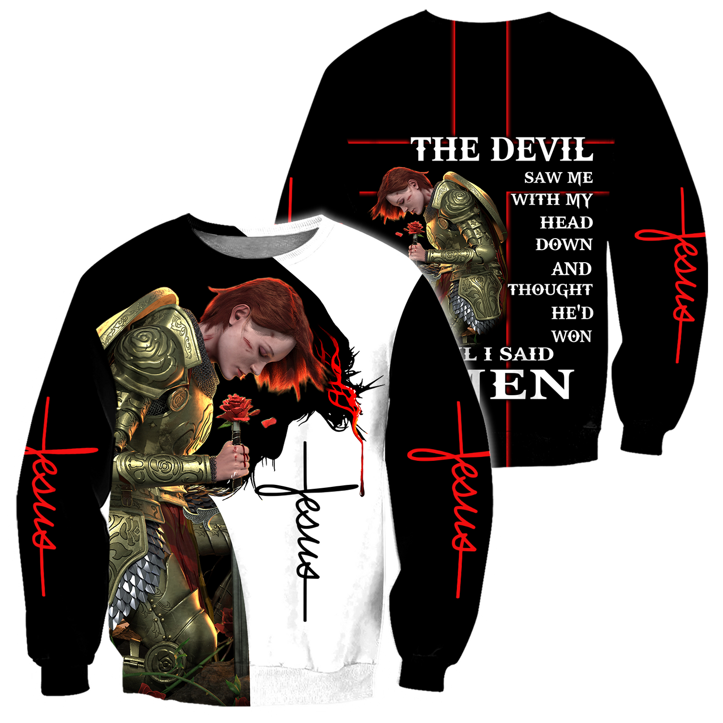 The Devil Saw Me With The Head Down 3D All Over Printed Shirts For Men and Women Pi250504