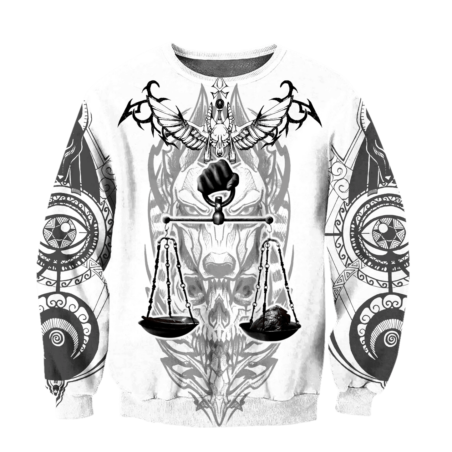 Ancient Egypt Anubis God All 3D Over Printed Unisex Hoodie ML