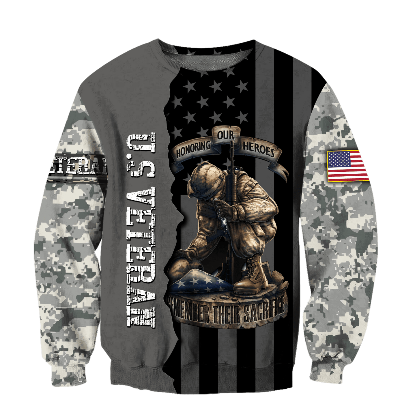 US Veteran Honoring Our Heroes Remember Their Sacrifice 3D All Over Printed Shirts For Men and Women TA09162005