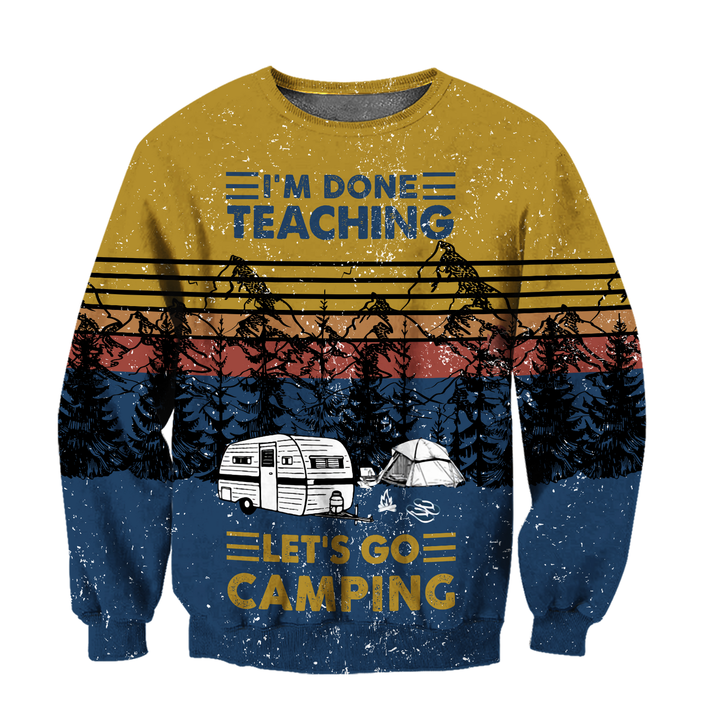 Unisex All Over Print I'm Done Teaching Let's Go Camping Shirts MEI