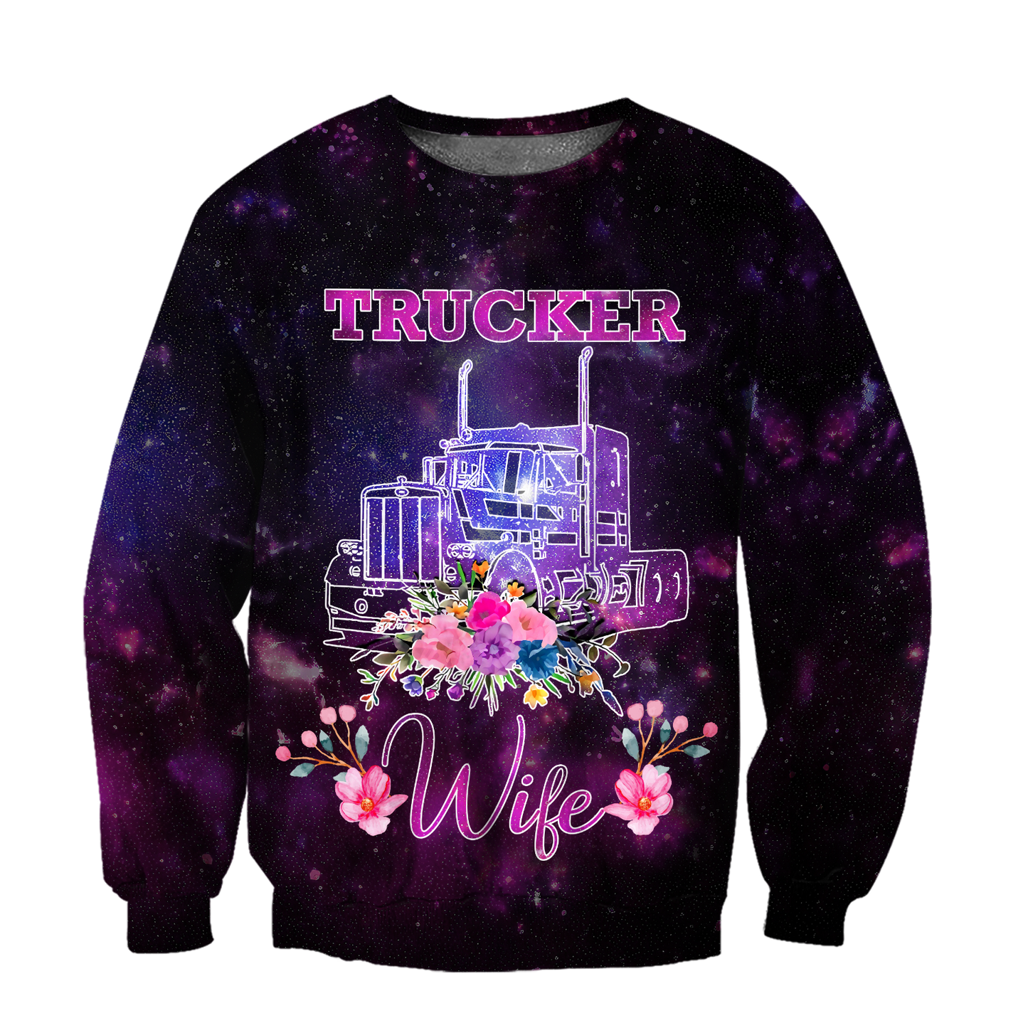 All Over Printed Trucker Wife Hoodie HHT08092019-MEI