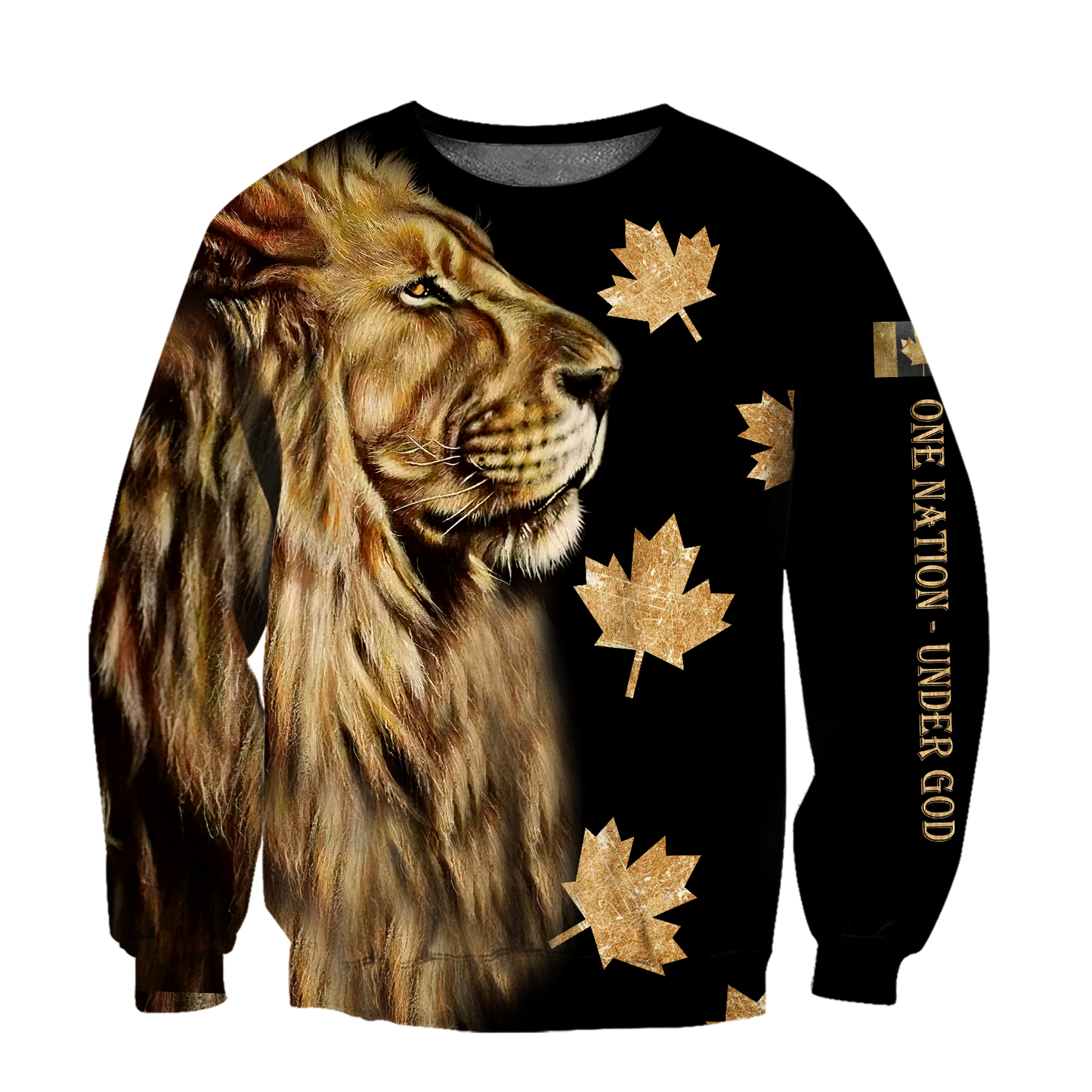 3D Canada One Nation Under God Over Printed Shirt for Men and Women TP