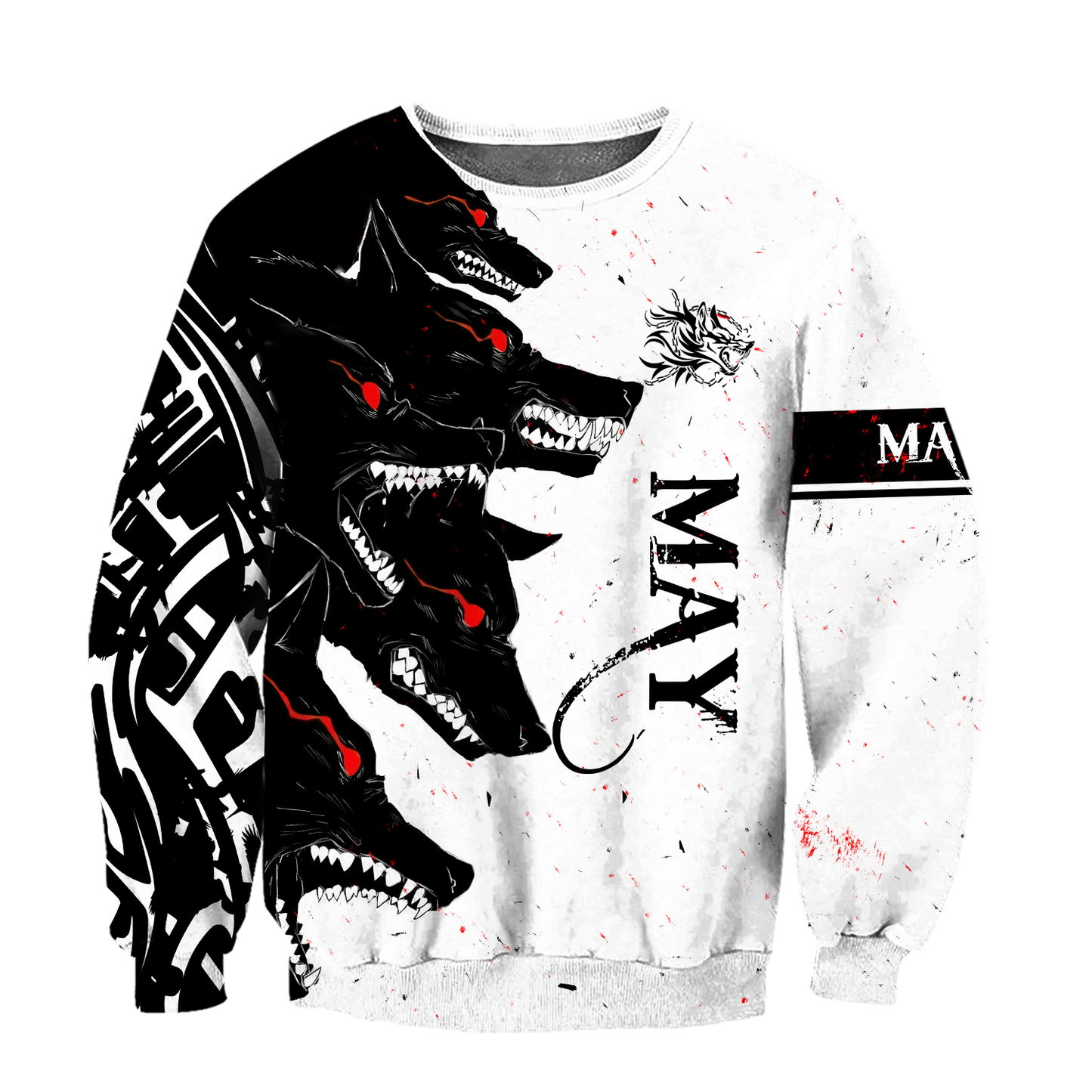 The Dark Wolf May 3D All Over Printed Unisex Deluxe Hoodie ML