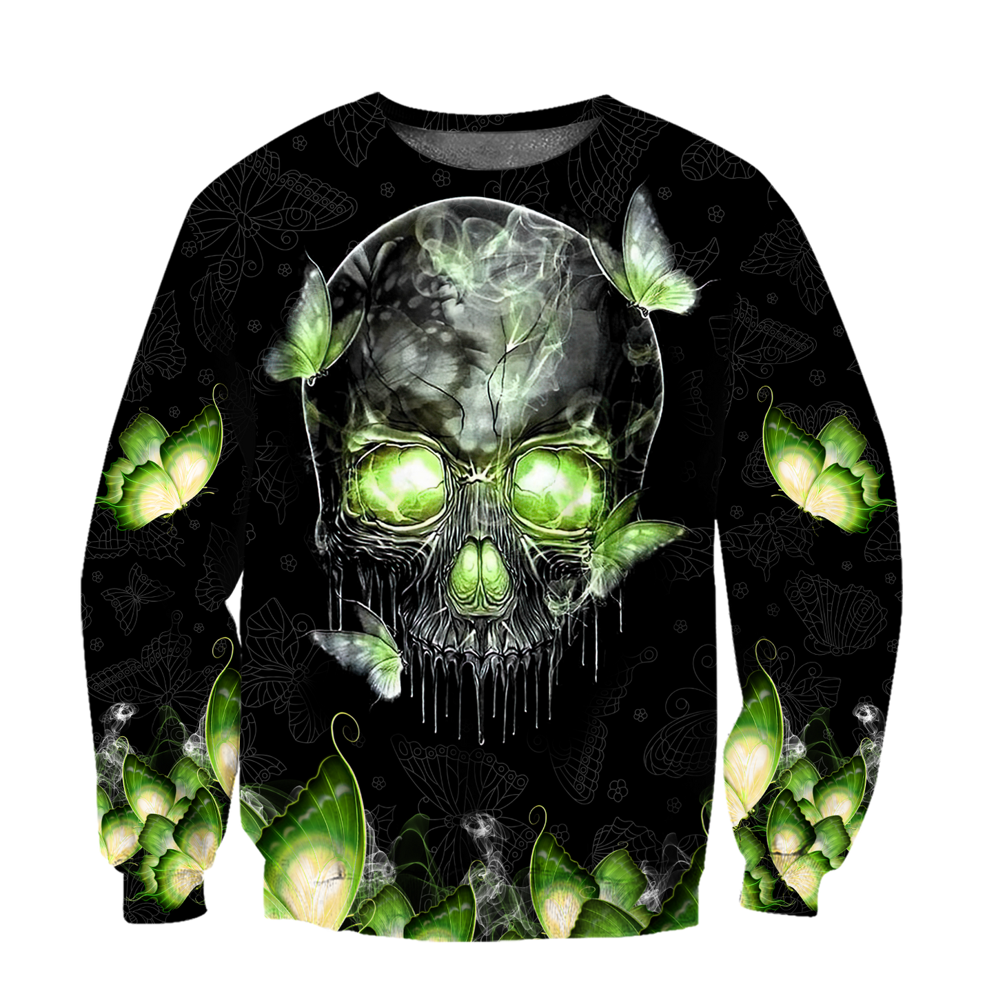 Butterfly Love Skull red 3D all over printed for man and women QB06152001