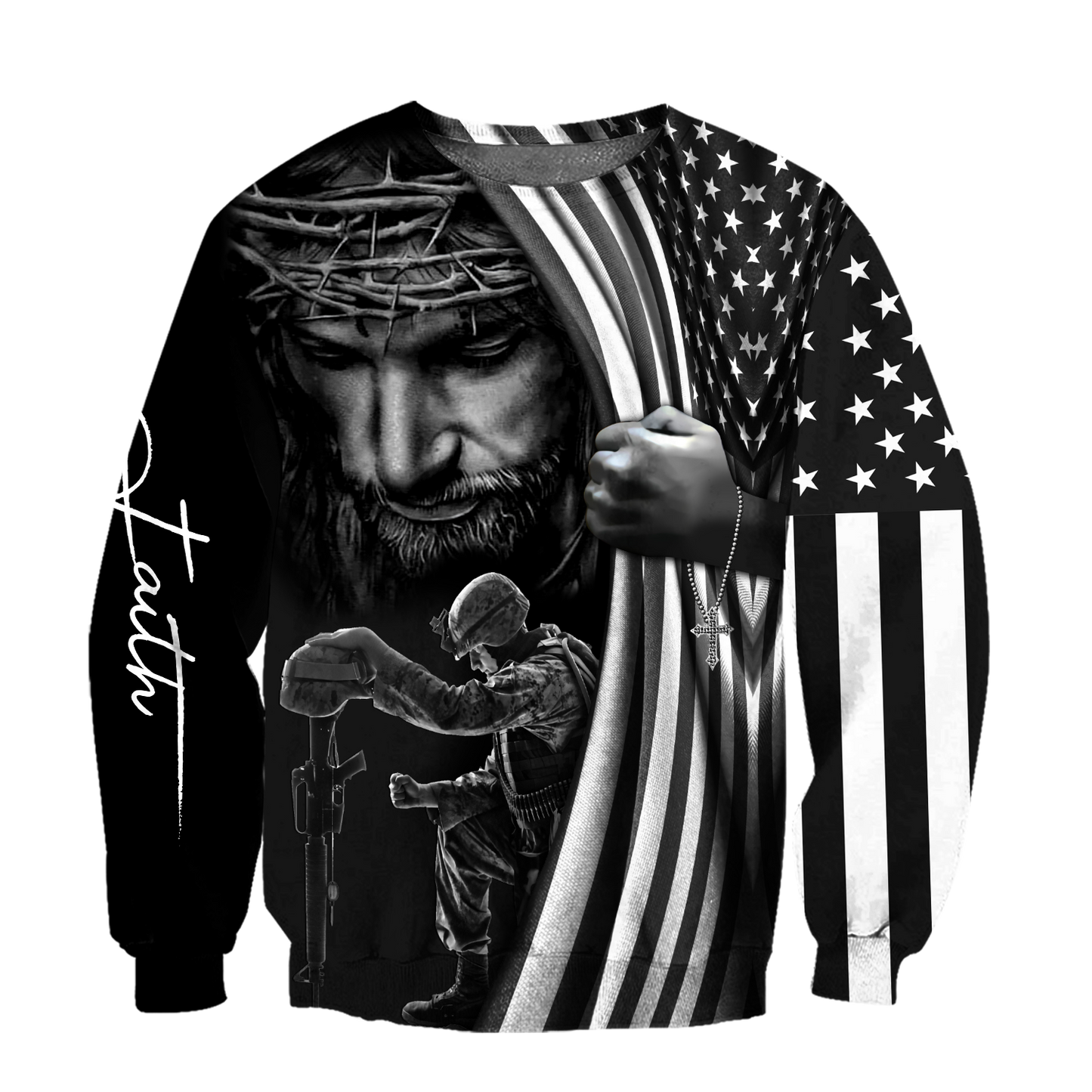 US Veteran One Nation Under God 3D All Over Printed Shirts TA09162002