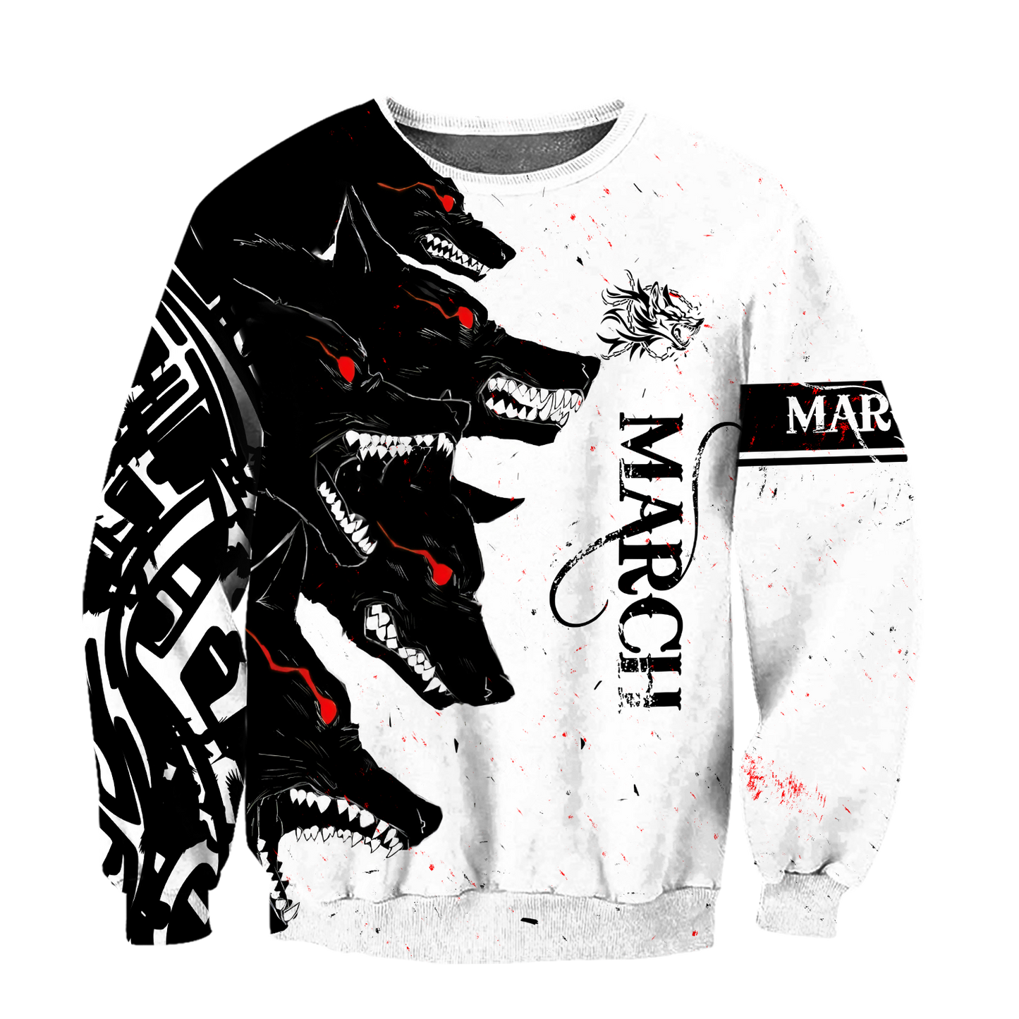 The Dark Wolf March 3D All Over Printed Unisex Deluxe Hoodie ML