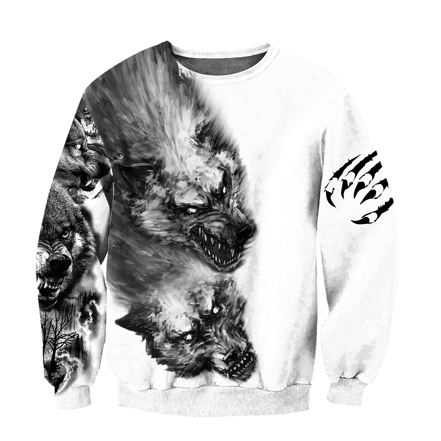Tattoo Wolf 3D All Over Printed Hoodie For Men and Women MH2310202ST