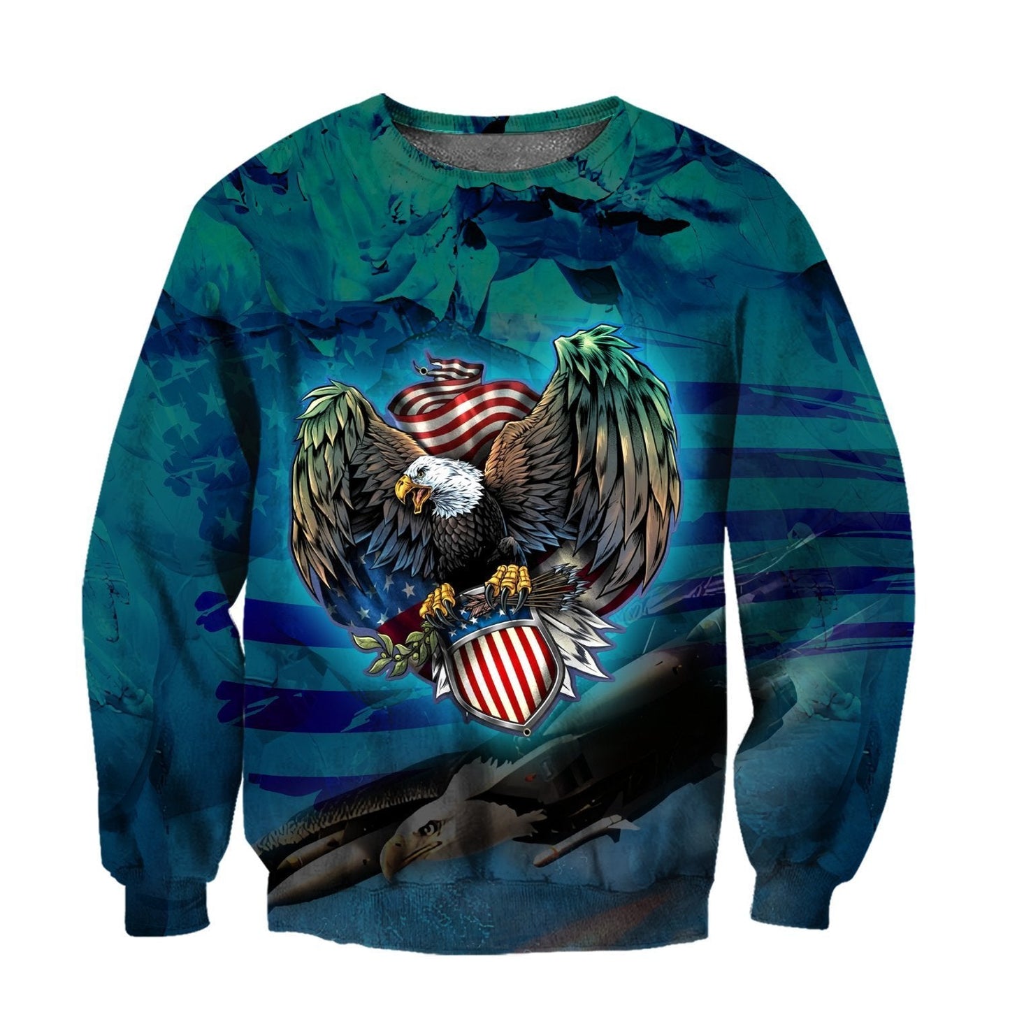 Beautiful All Over Printed American Eagle Hoodie MH1209201-MEI