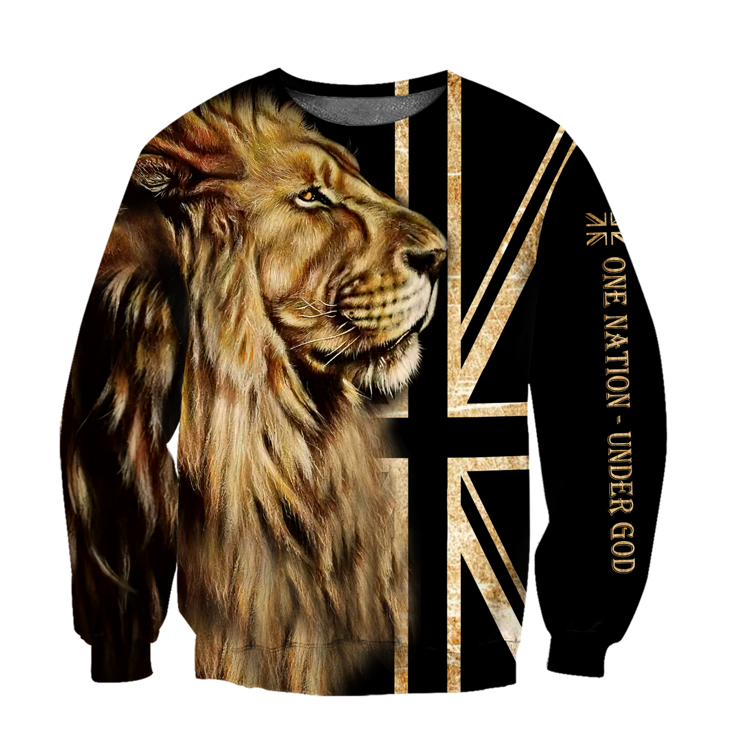 3D England One Nation Under God Over Printed Shirt for Men and Women