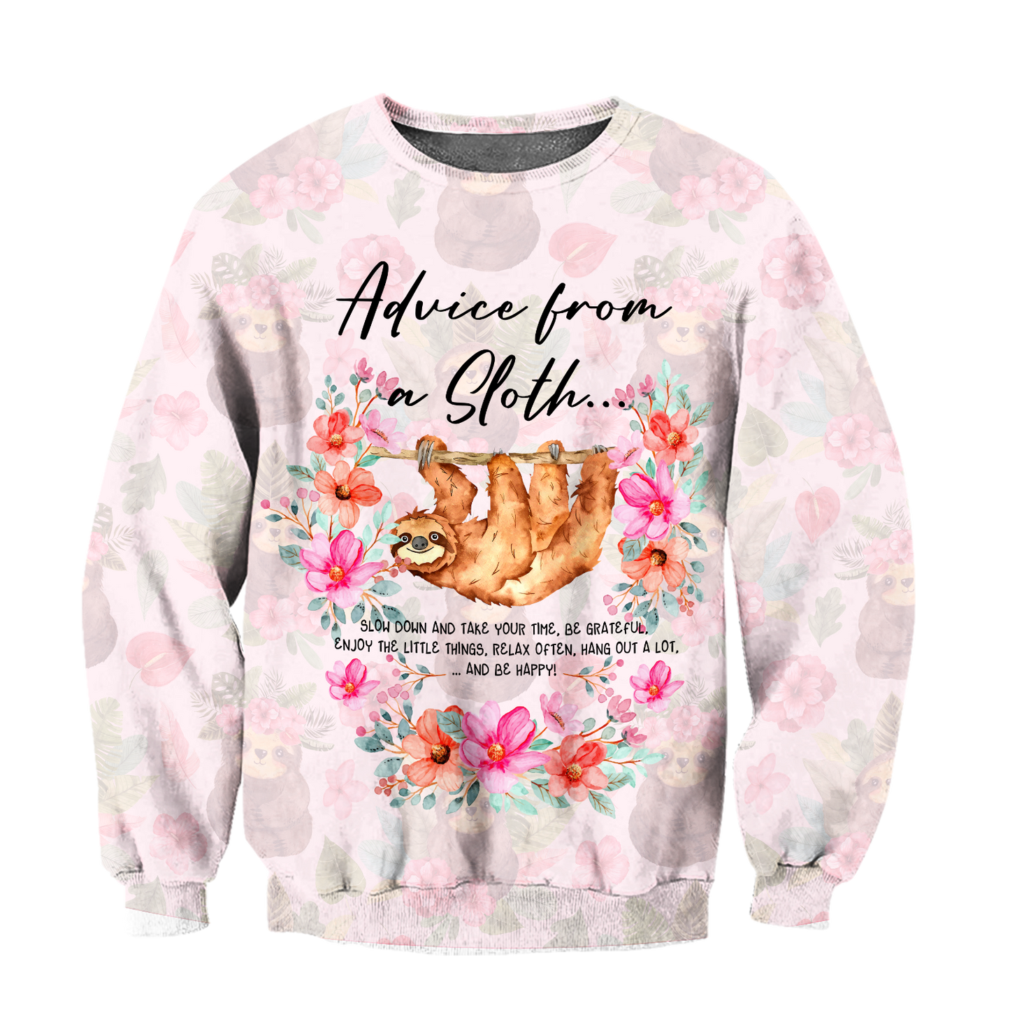 All Over Printed Advice From A Sloth HHT04092009-MEI