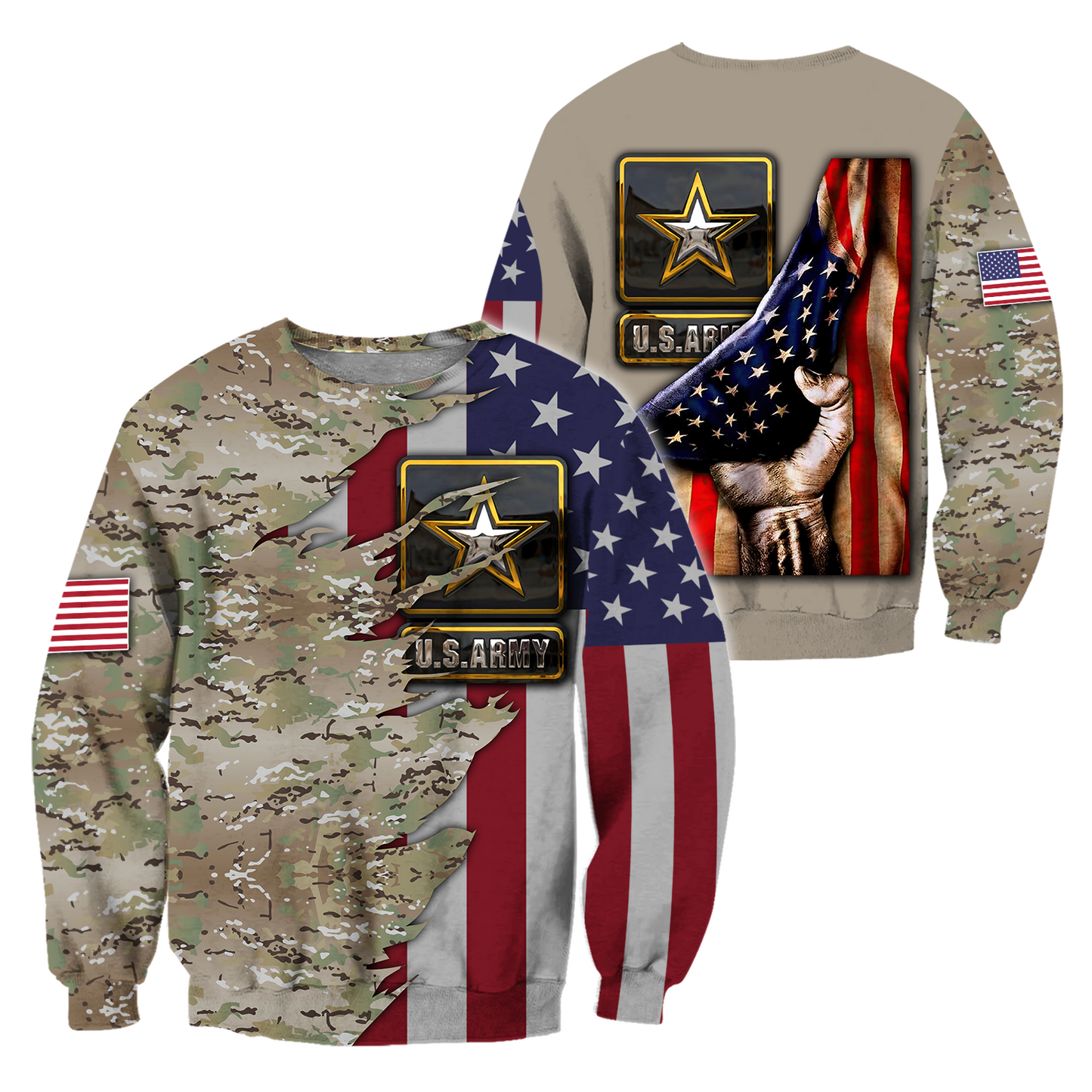 US Army 3D All Over Printed Shirts  MH1210201