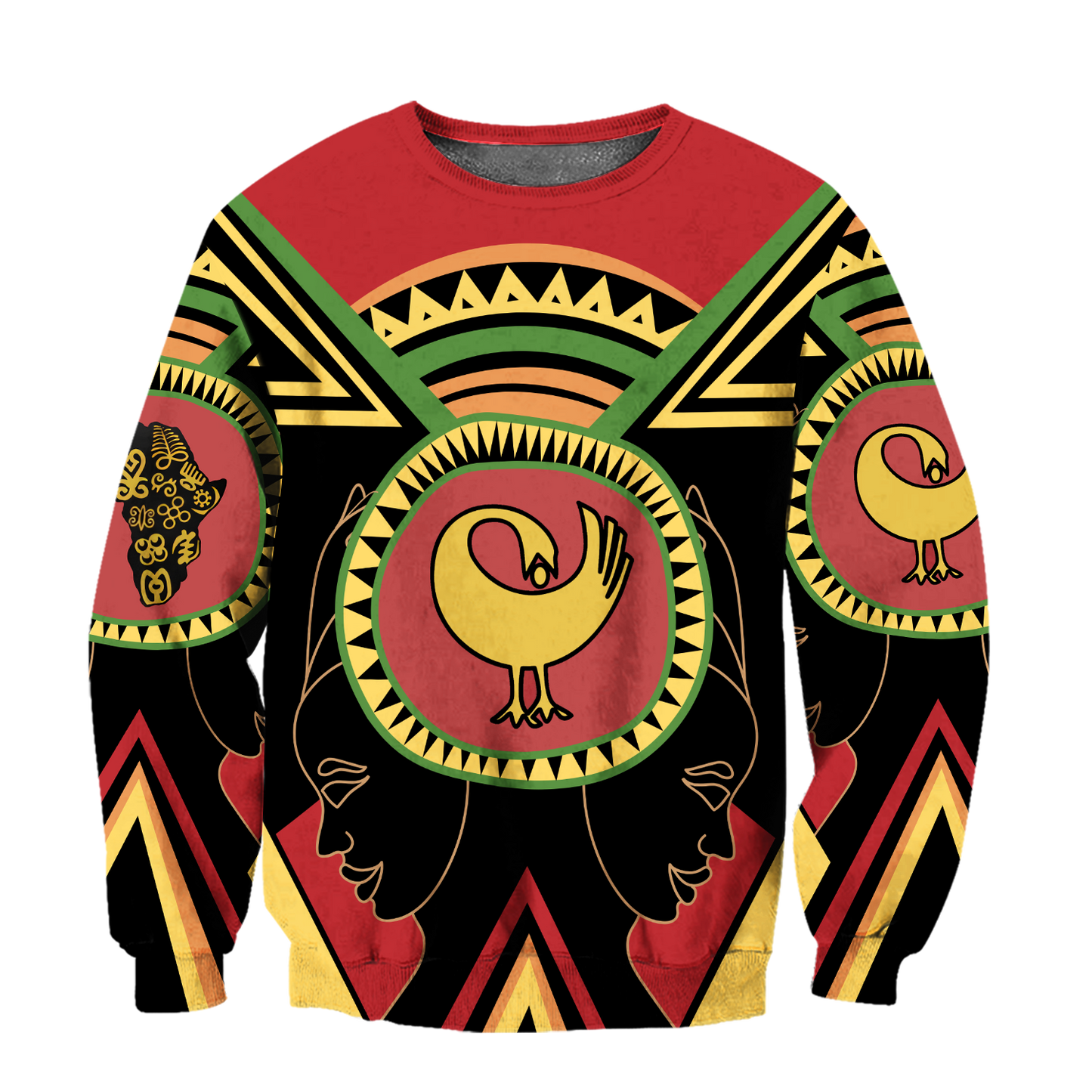 African Adinkra Sankofa Hoodie