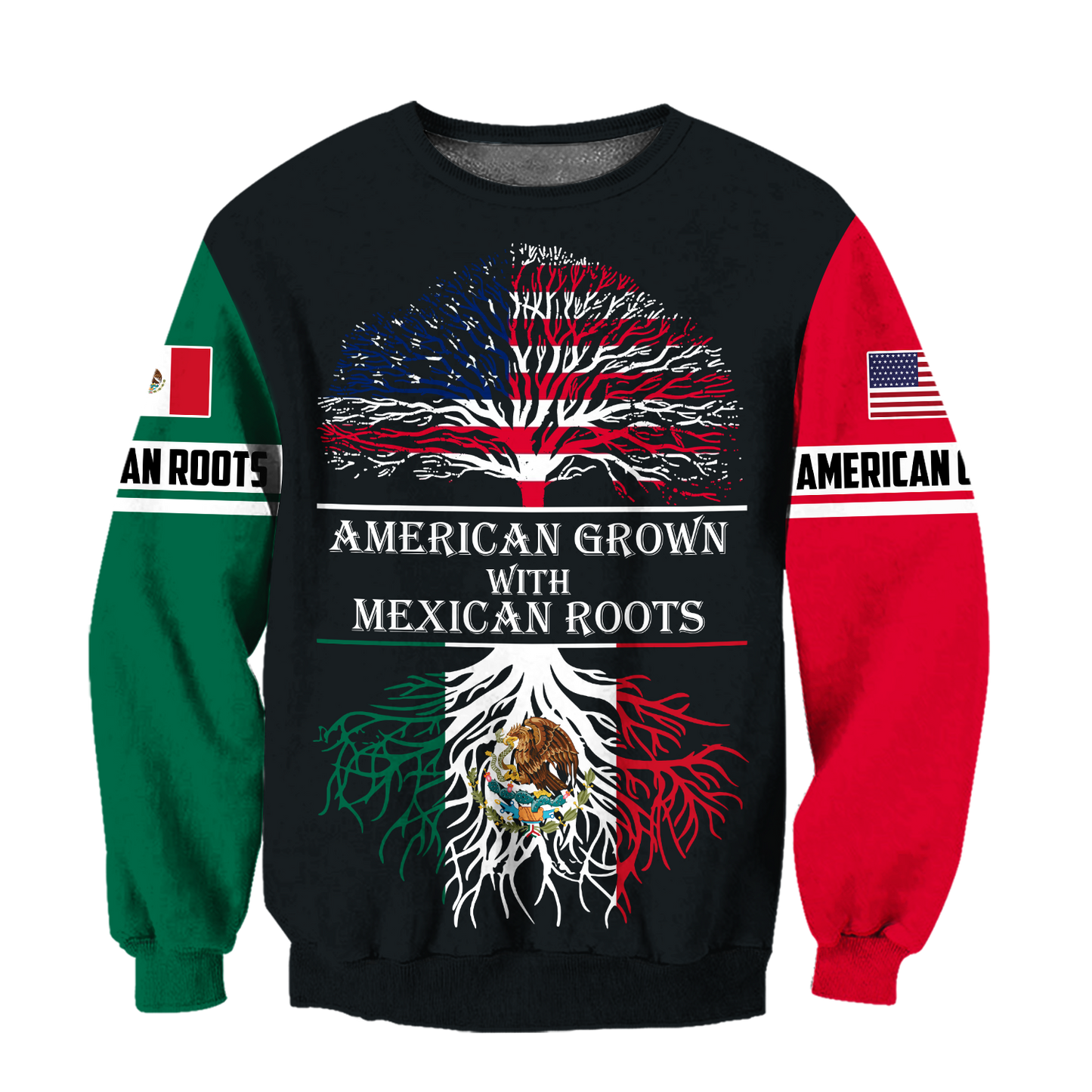 American Grown With Mexican Roots 3D All Over Printed Shirts For Men and Women QB06112003