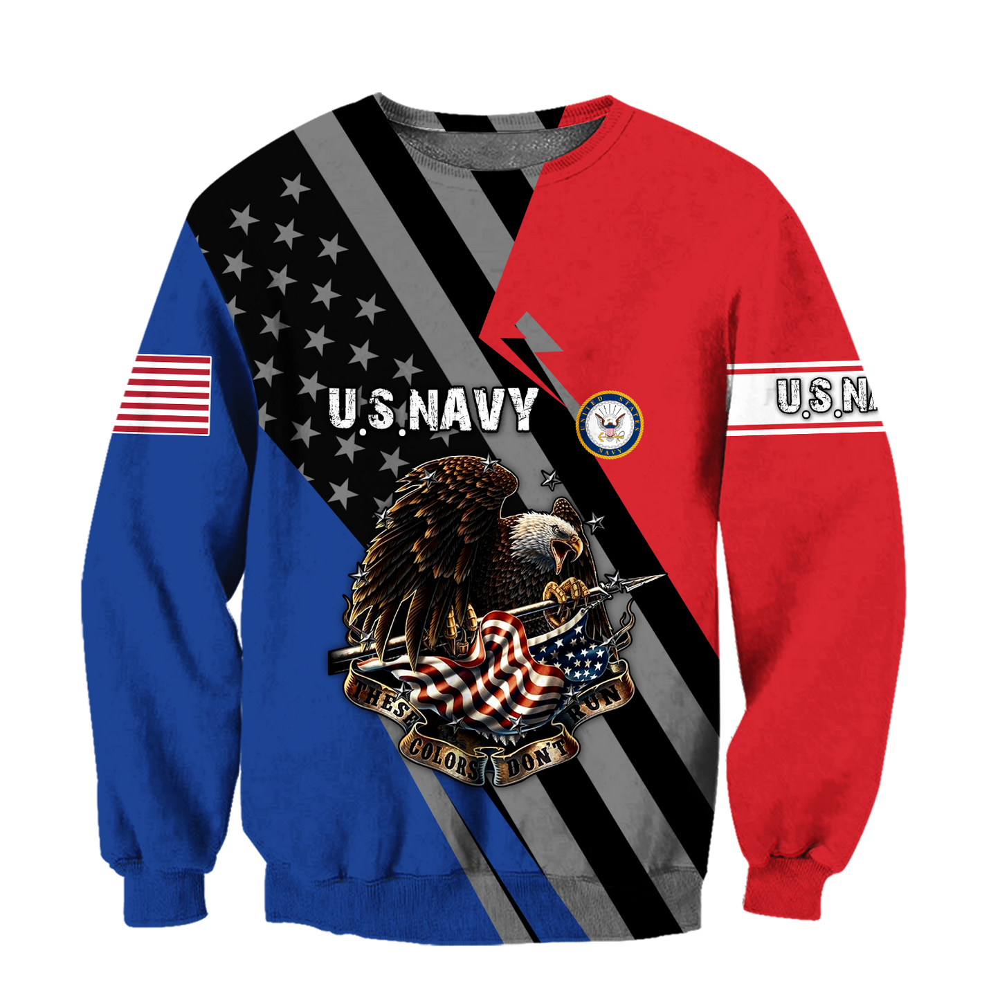 US Navy 3D All Over Printed Shirts For Men and Women TA091420051S