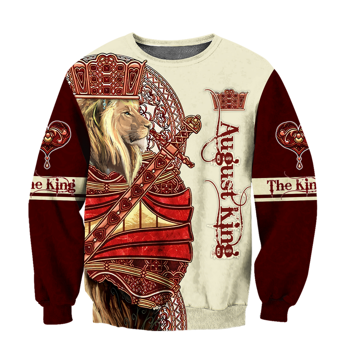 August King Lion Royal  3D All Over Printed Unisex Shirts