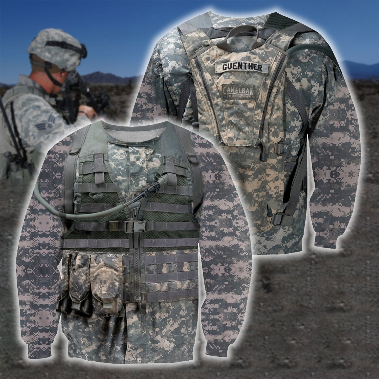 3D Printed Airborne Uniform Clothes - Amaze Style™-Apparel